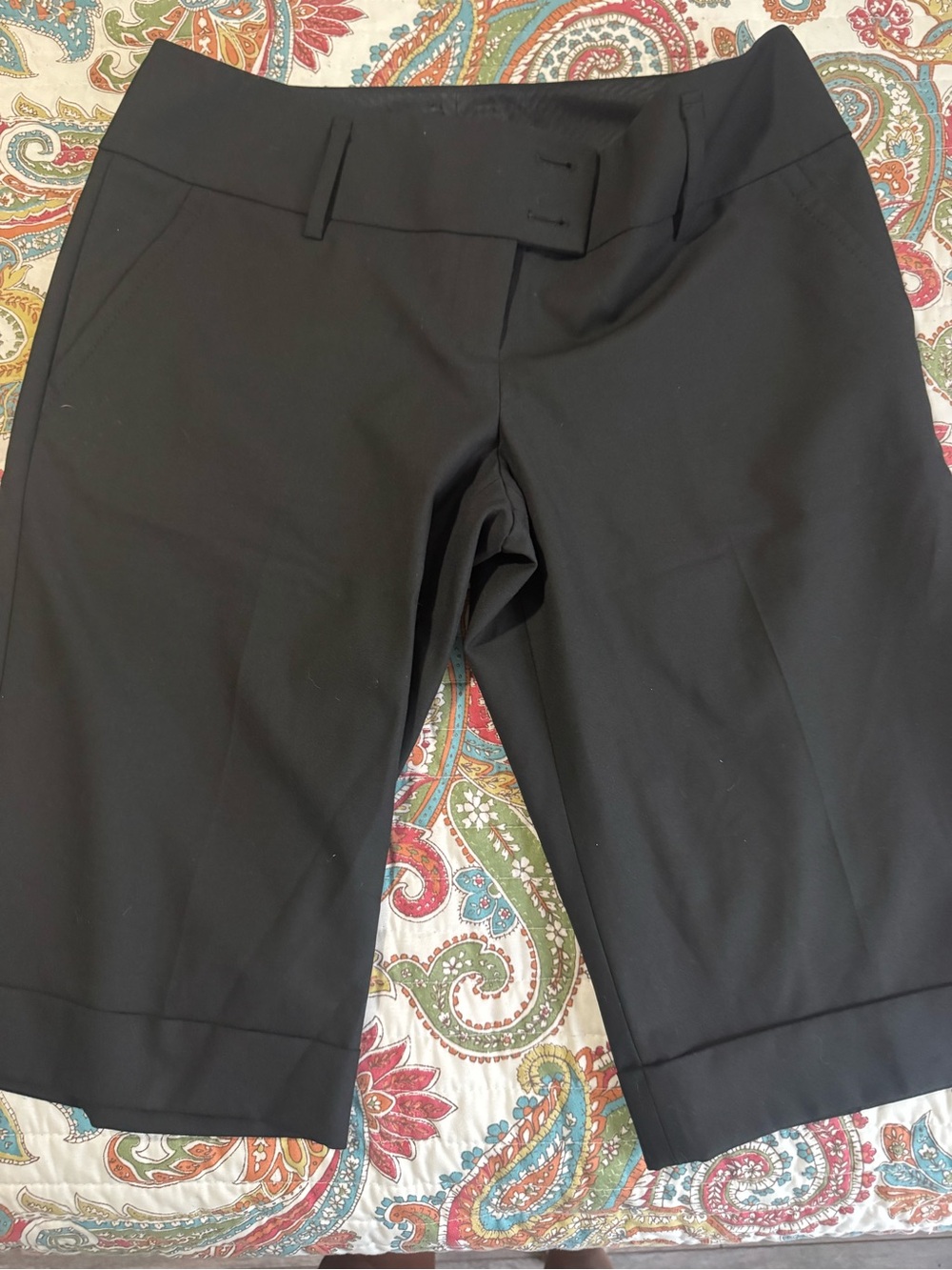 The Limited Tailored Bermuda Shorts size 8 Drew Fit black collection NWOT